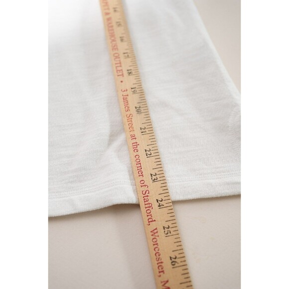 Hello Saturday Talbots Petite S cotton longsleeve white collared pullover pocket - Picture 5 of 7